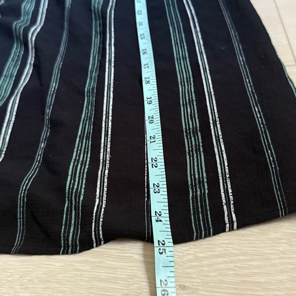 3/$10 Chic Striped Cold Shoulder Blouse - Black and White - Picture 6 of 7